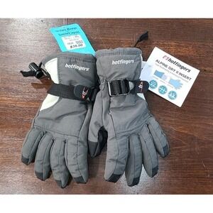 HOTFINGERS BLACK SKI WINTER GLOVES BOY'S GIRL'S Medium
